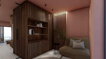 2 bedrooms, premium bedding, blackout curtains, iron/ironing board