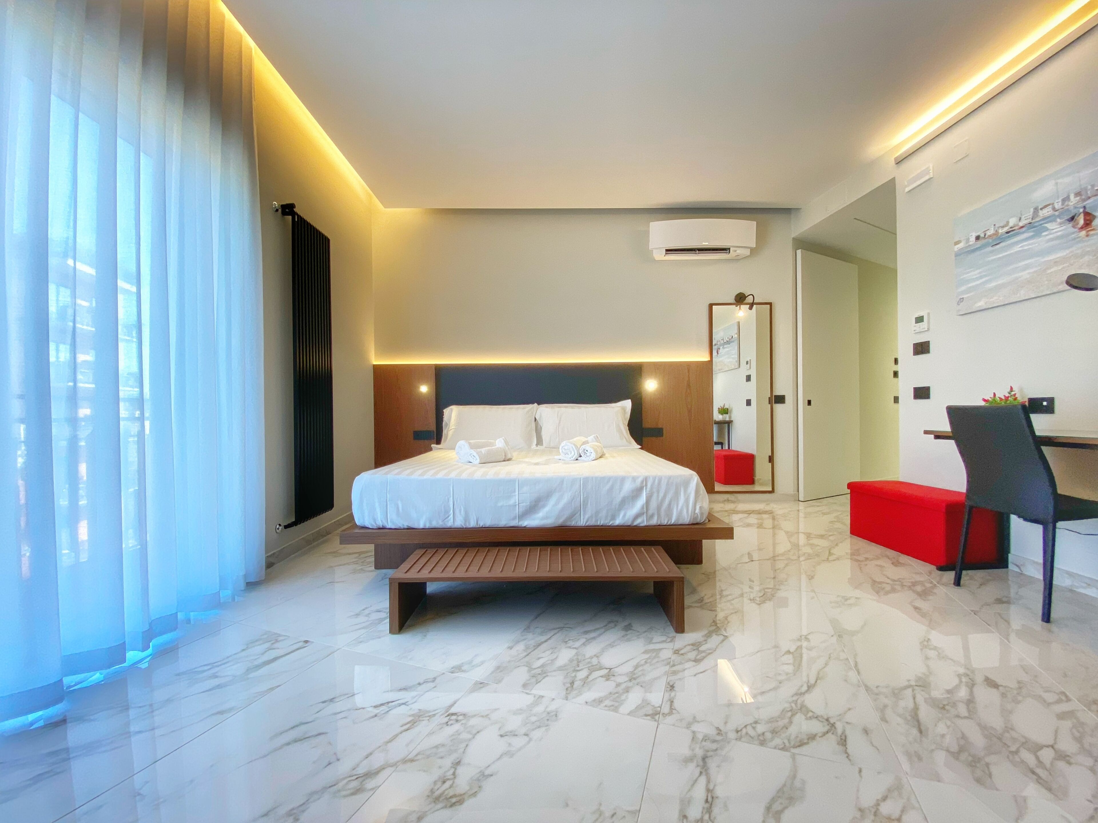 Junior Studio Suite, 2 Bedrooms, Non Smoking, Sea View | Memory foam beds, in-room safe, individually furnished, soundproofing