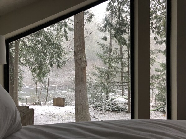 4 bedrooms, desk, iron/ironing board, travel cot - Mid century riverfront cabin. Hot tub, Pet friendly, Riverview (Sandy)