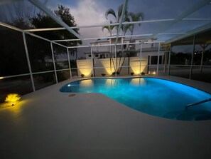 A heated pool