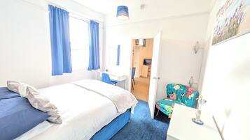Superior Apartment, 1 Bedroom (Apartment 3) | Blackout drapes, iron/ironing board, WiFi (free), bed sheets