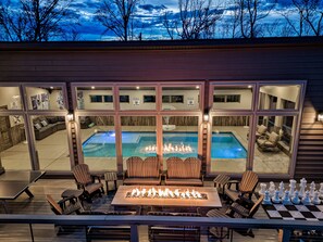 Inomhuspool och uppvärmd pool