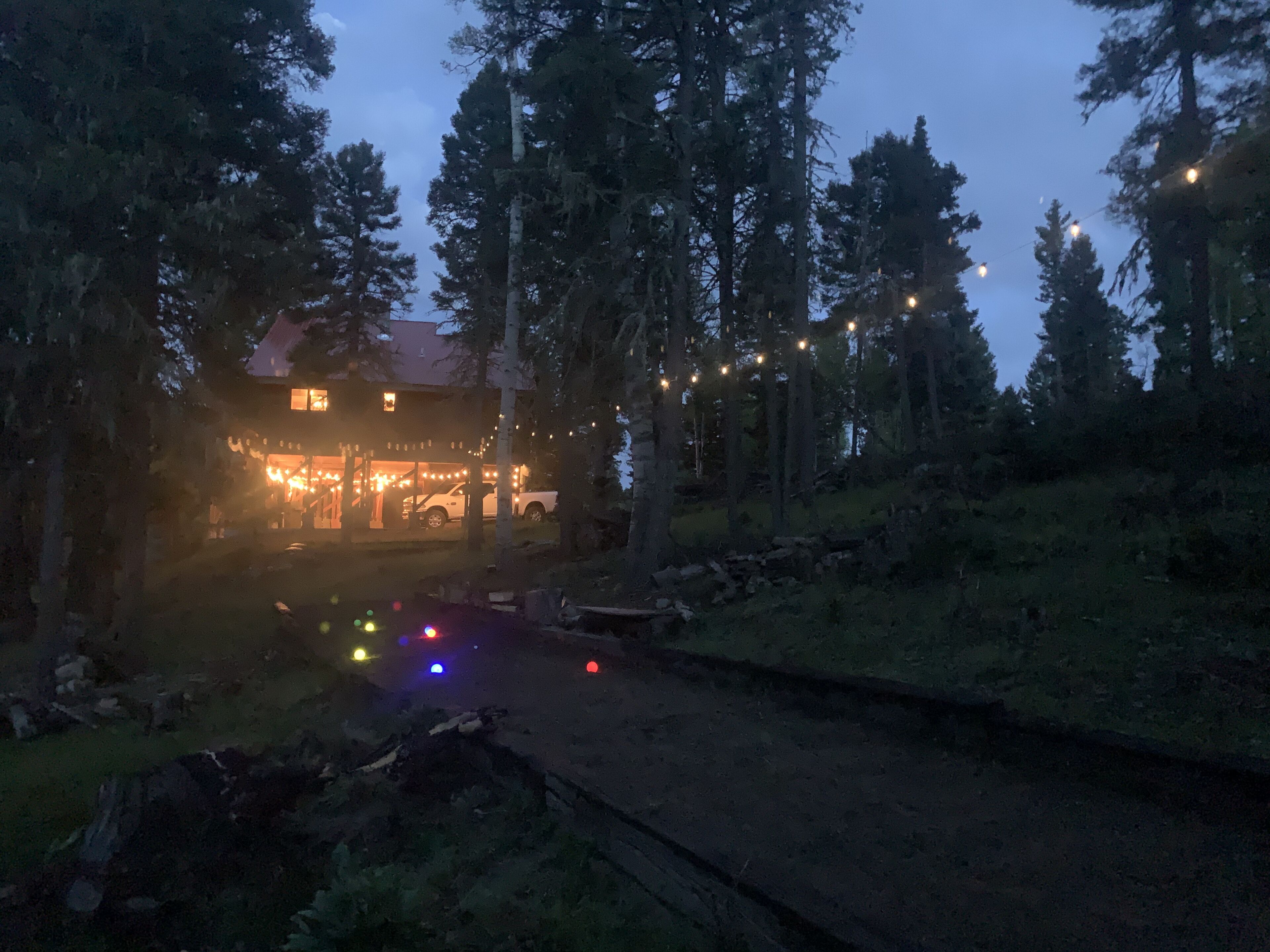 Enjoy Angel Fire’s only Glowing Bocce Ball Court in the forest!