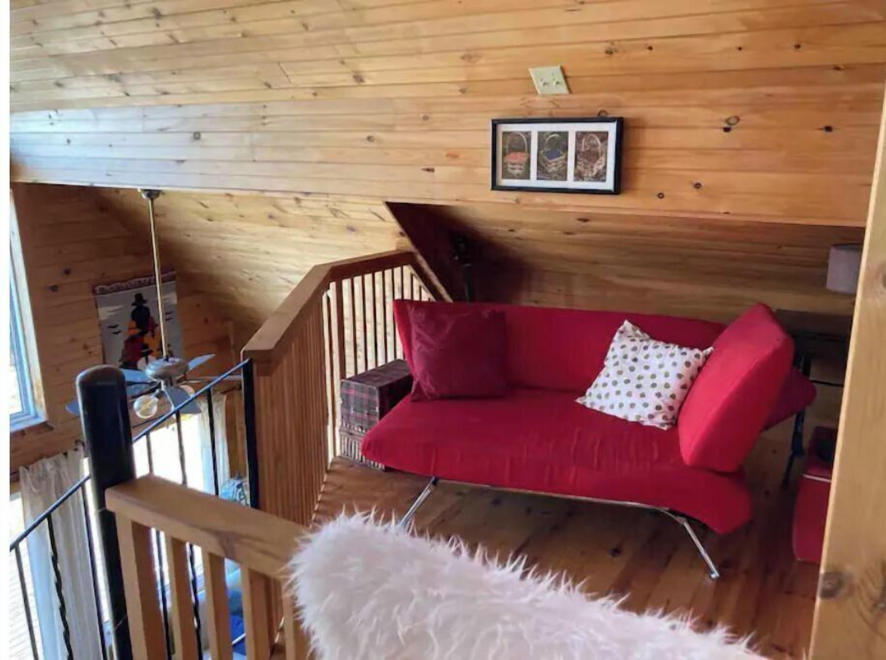 Reading nook in loft