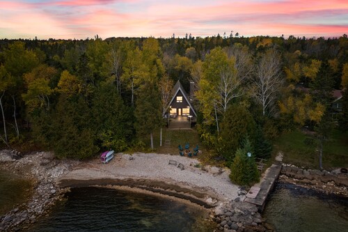 A Classic Waterfront A-Frame on Rowley’s Bay