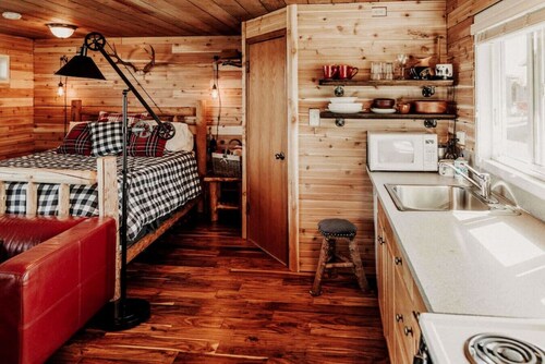 3-Rustic Cabin · 3-NW Rustic Cabin on the water-Beach-full kitchen