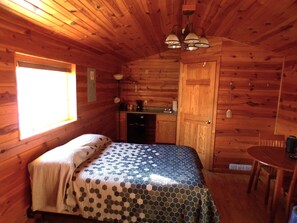 Standard Cabin, Multiple Beds, Kitchenette | Laptop workspace, bed sheets - The Outpost Lodge  (Pierre)