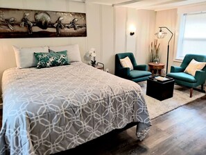 Desk, iron/ironing board, travel crib, free WiFi