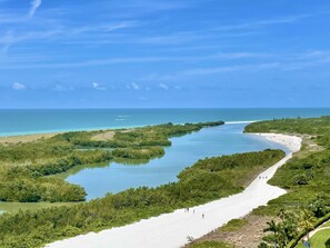 On the beach, sun-loungers, beach towels - Spacious Beachfront Condo w/Breathtaking views<br>South Seas Club & Resort (Marco Island)