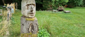 Ferienhaus Rehblick, direkt in der Natur, mit Lesezimmer und 2 Terrassen