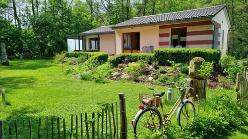 Ferienhaus Rehblick, direkt in der Natur, mit Lesezimmer und 2 Terrassen
