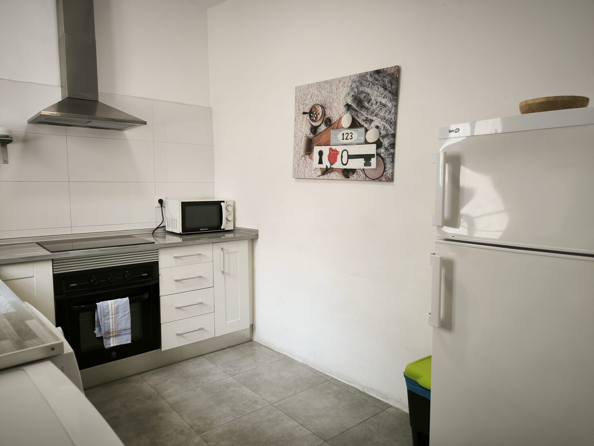 Refrigerador, microondas, horno y lavavajillas 