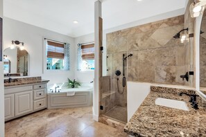 Bathtub, hair dryer, towels