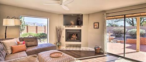 スマートテレビ、暖炉