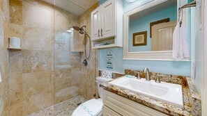 Shower, towels