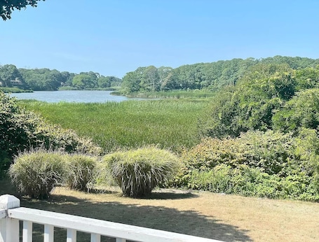 Property grounds. Charming 3 bed room with magnificent views & large deck