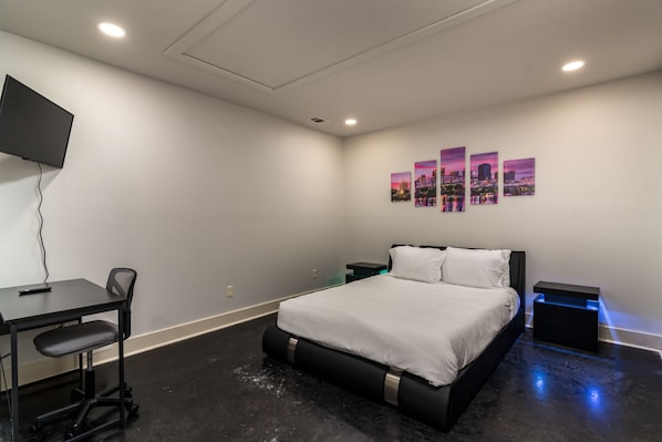 4 habitaciones, escritorio, tabla de planchar con plancha y wifi gratis 