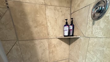 Hair dryer, towels, toilet paper