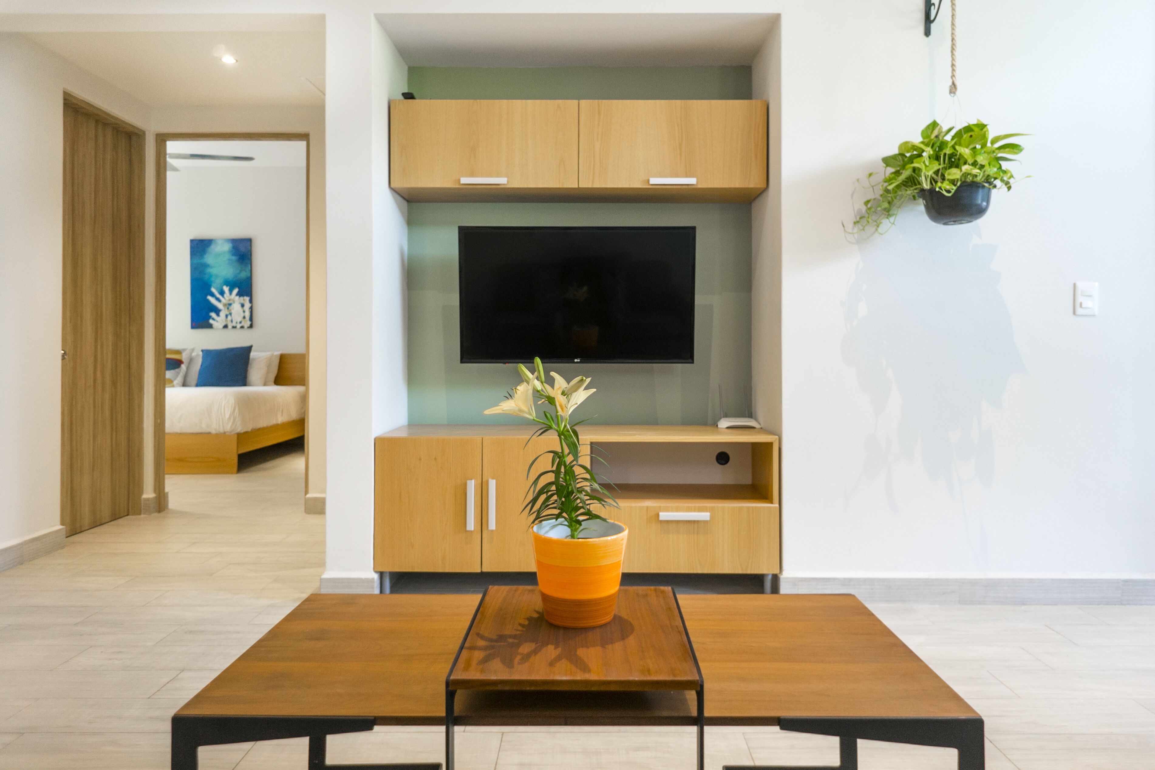 Smart TV de 55 pulgadas con canales digitales, televisión y Netflix 