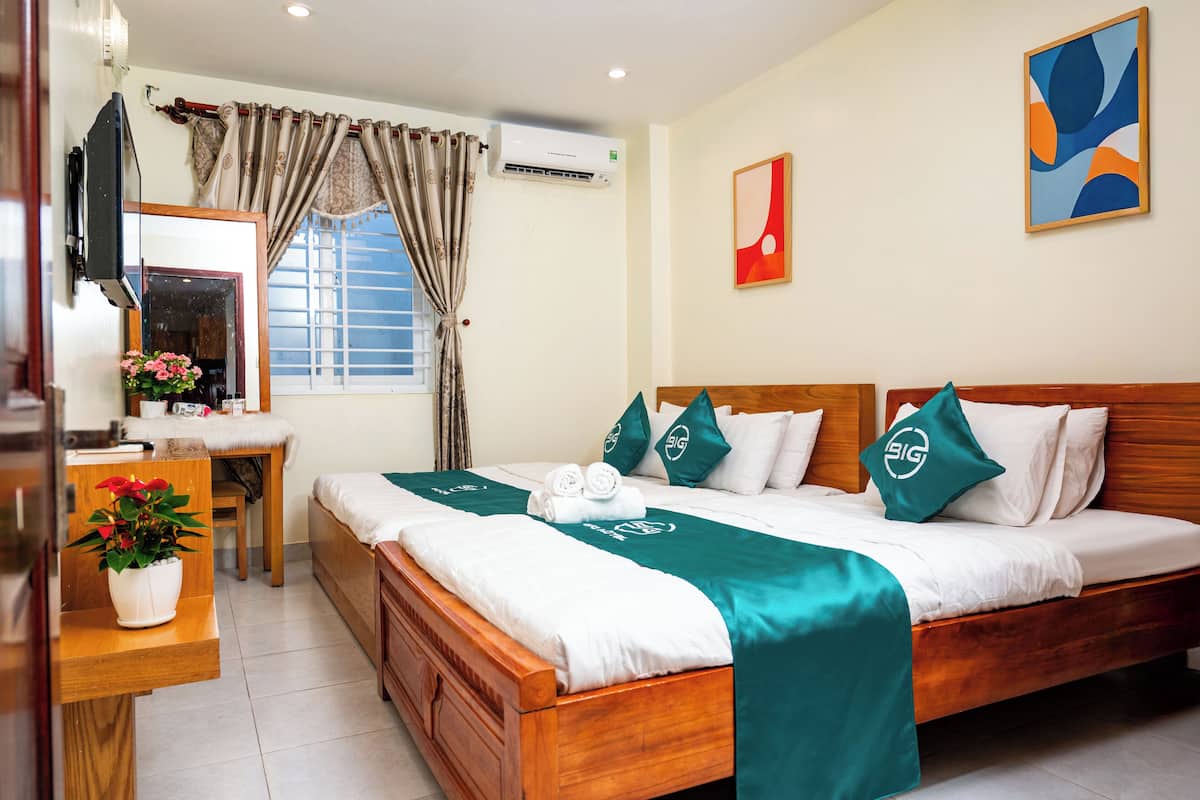 Studio Premier | Bộ đồ giường cao cấp, minibar với thức uống miễn phí, bàn