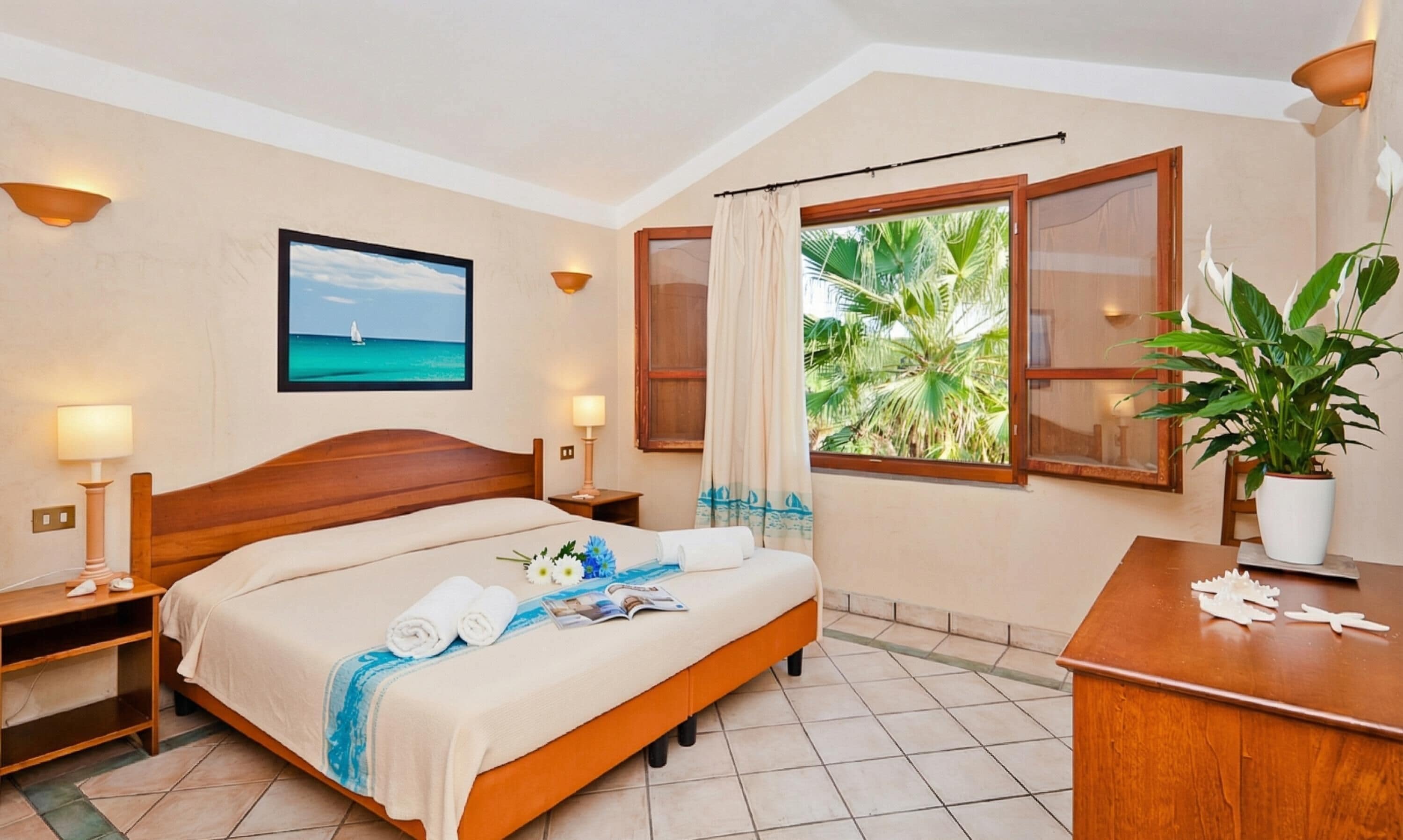 Căn hộ Tiêu chuẩn, nhiều phòng ngủ (Baia Delle Palme B Premium) | 1 phòng ngủ, bộ trải giường 