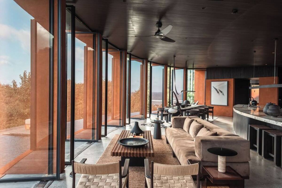 Luxury-Villa, 4 Schlafzimmer, Meerblick | Wohnbereich
