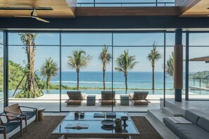 Luxury Villa, 4 Bedrooms, Private Pool, Ocean View (House of Herring) | Living area - Tampah Hills (Kuta)