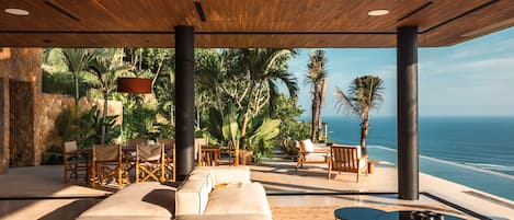 Luxury Villa, 3 Bedrooms, Private Pool, Sea View (Villa Awasi with Cinema Room) | Living area