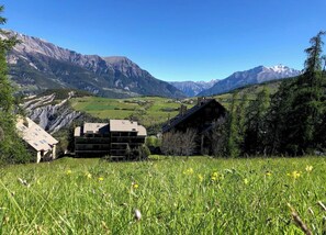 Property grounds - Apartment in Le Sauze with unobstructed mountain views (Enchastrayes)