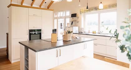 Idyllically situated villa in country house style with sauna Ideal for groups & families