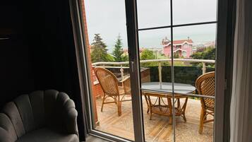 Superior Room, Sea View | Living area | 55-inch LCD TV with satellite channels, TV, heated floors