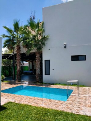 Una piscina riscaldata