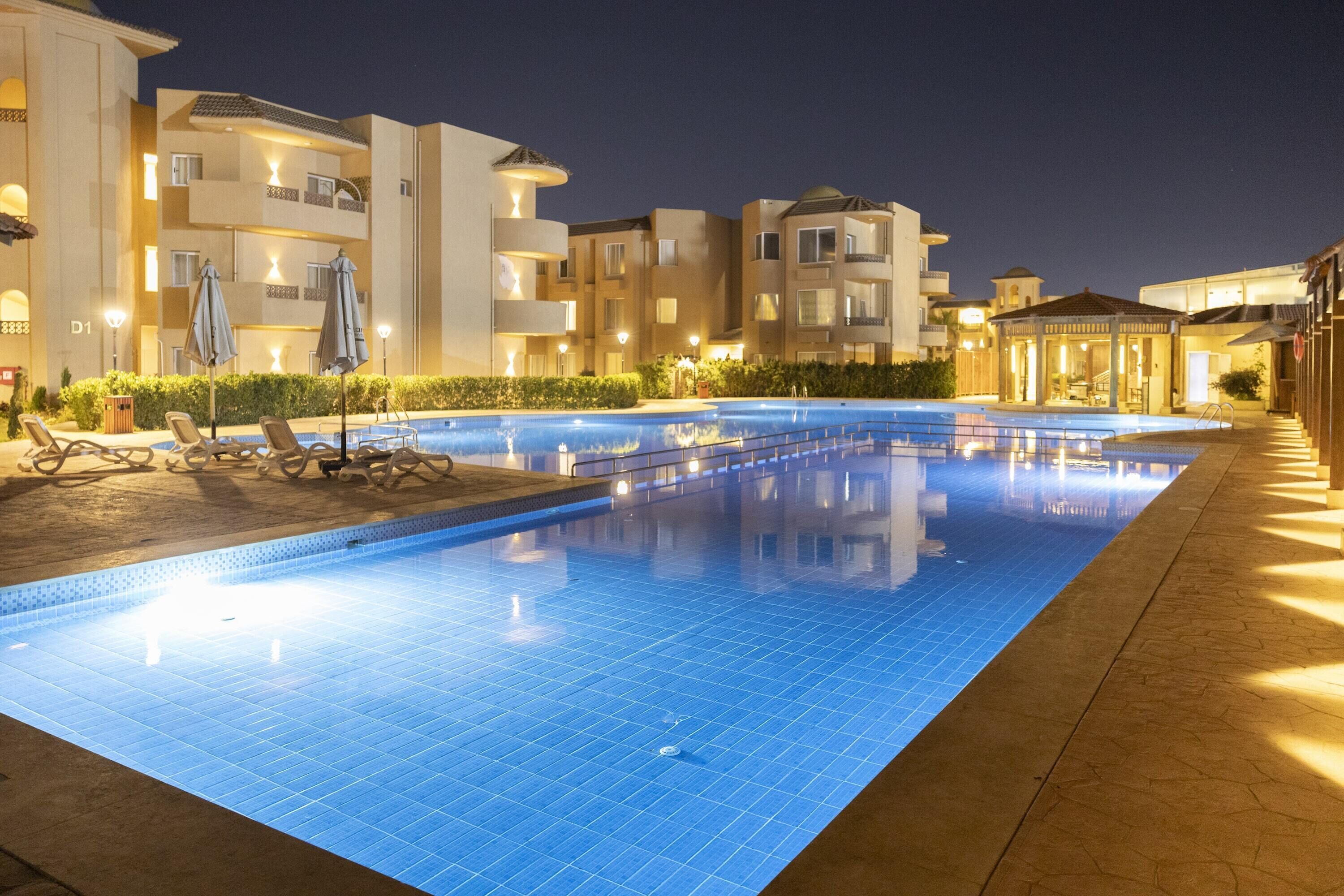 2 outdoor pools, open 9:00 AM to 5:00 PM, pool umbrellas, sun loungers