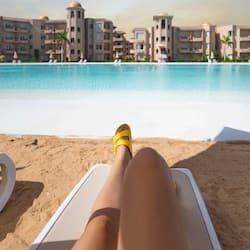2 outdoor pools, open 9:00 AM to 5:00 PM, pool umbrellas, pool loungers