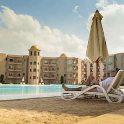 2 outdoor pools, open 9:00 AM to 5:00 PM, pool umbrellas, pool loungers