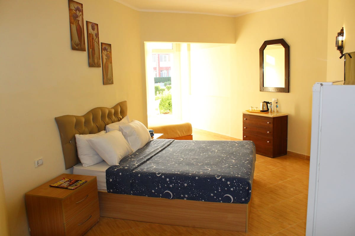 1 Schlafzimmer, Minibar, Verdunkelungsvorhänge, Bügeleisen/Bügelbrett
