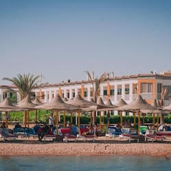 Private beach, sun loungers, beach umbrellas, beach volleyball