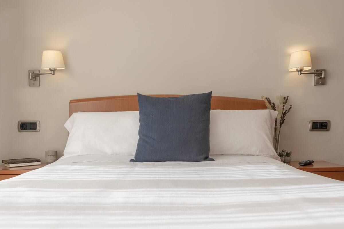 Signature Double Room | Premium bedding, Select Comfort beds, desk, laptop workspace