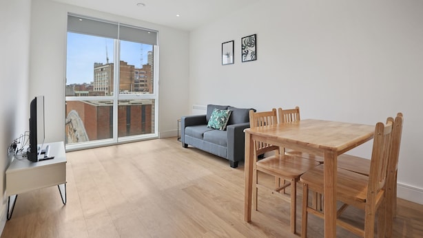 Business Apartment | Living area - Timber Yard - Birmingham 1 Bed Apartment (Birmingham)