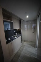 Executive Studio | Private kitchenette | Microwave, oven, stovetop, electric kettle