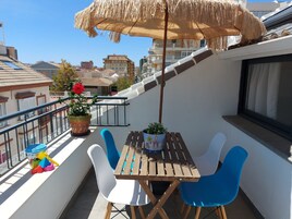 Panorama-penthouselejlighed | Terrasse/gårdhave