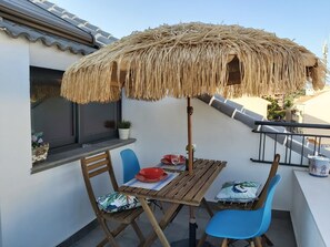 Deluxe-Penthouse | Balkon