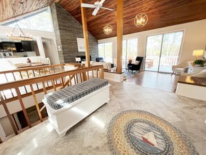 Smart TV, fireplace, table football - Waterfront home with private boat dock, heated pool, kayaks, A/C, and more (Mashpee)