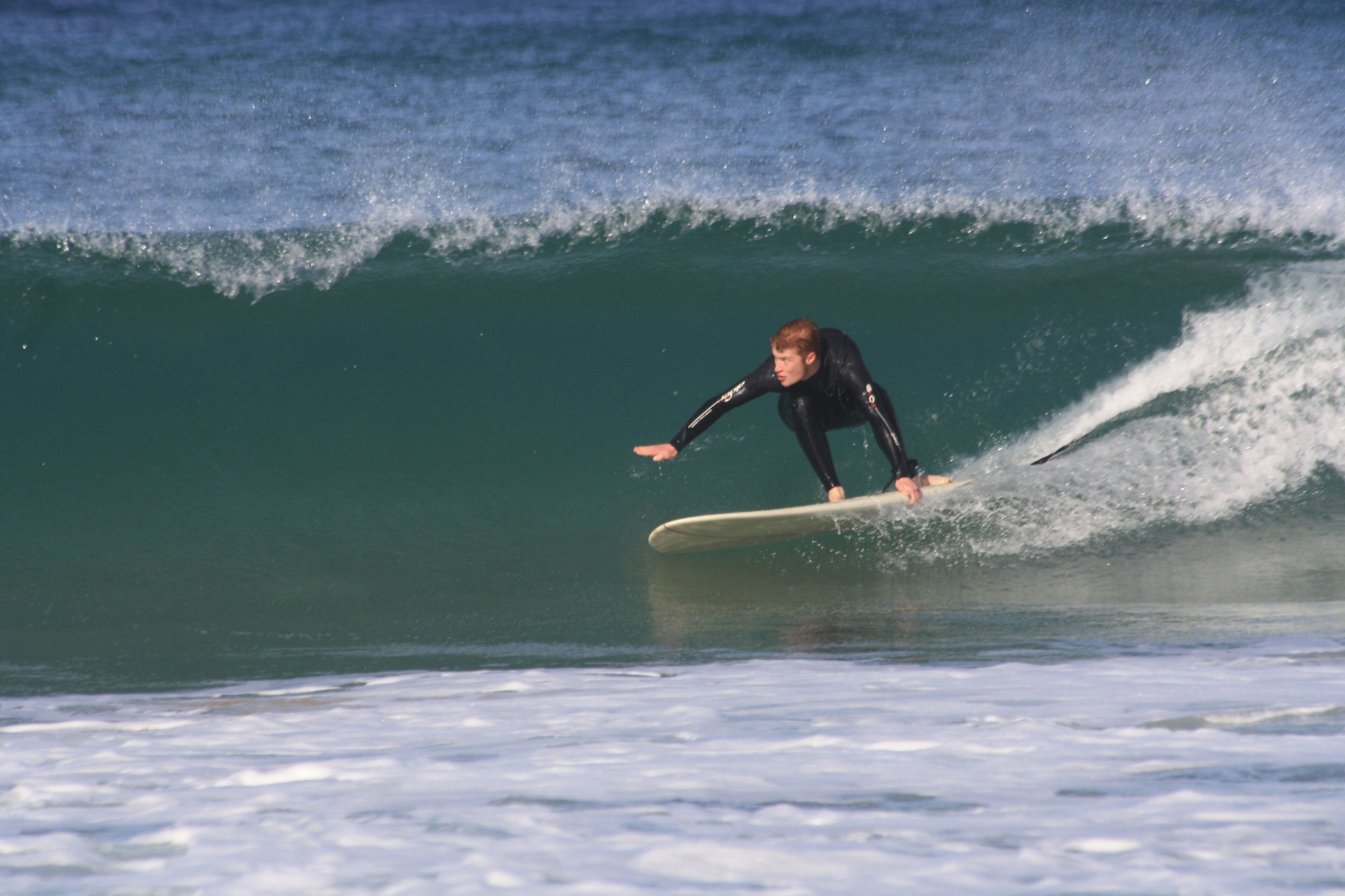 Our boy, our surf beach