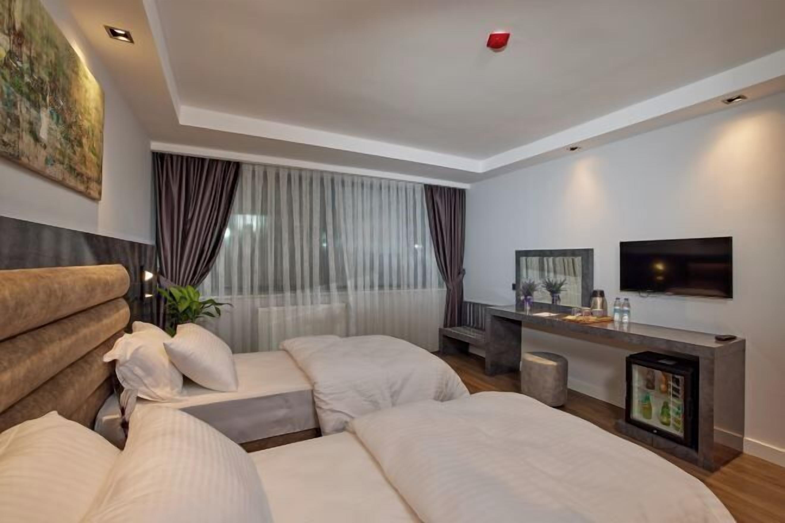 In-room safe, desk, laptop workspace, iron/ironing board