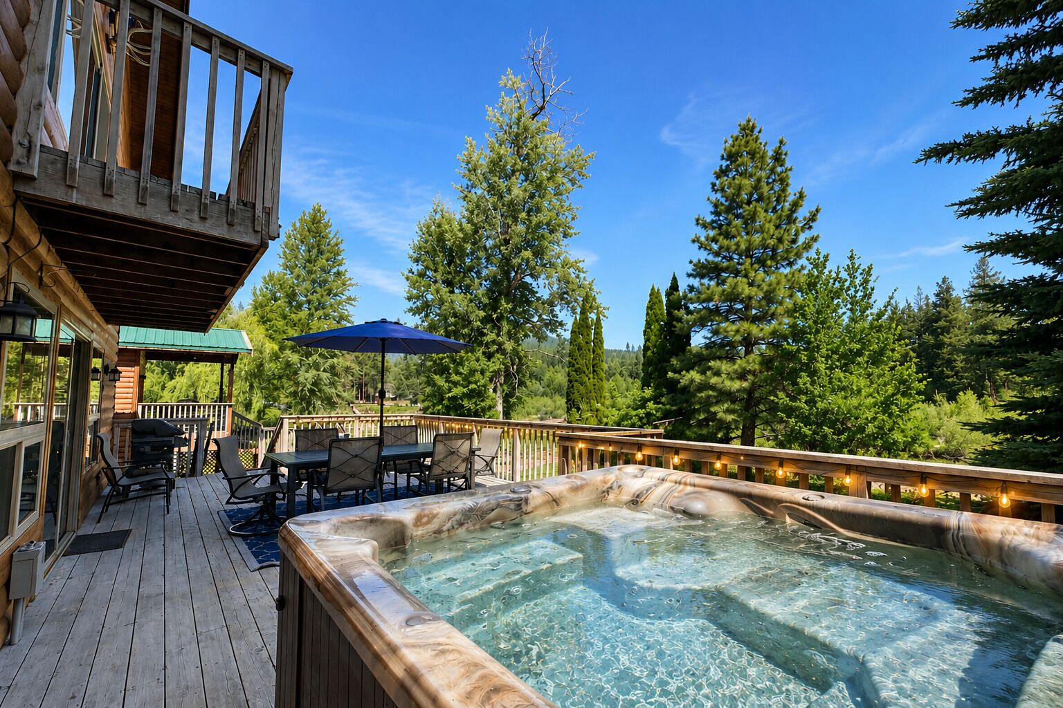 Chalet rustique, 5 chambres | Terrasse/patio