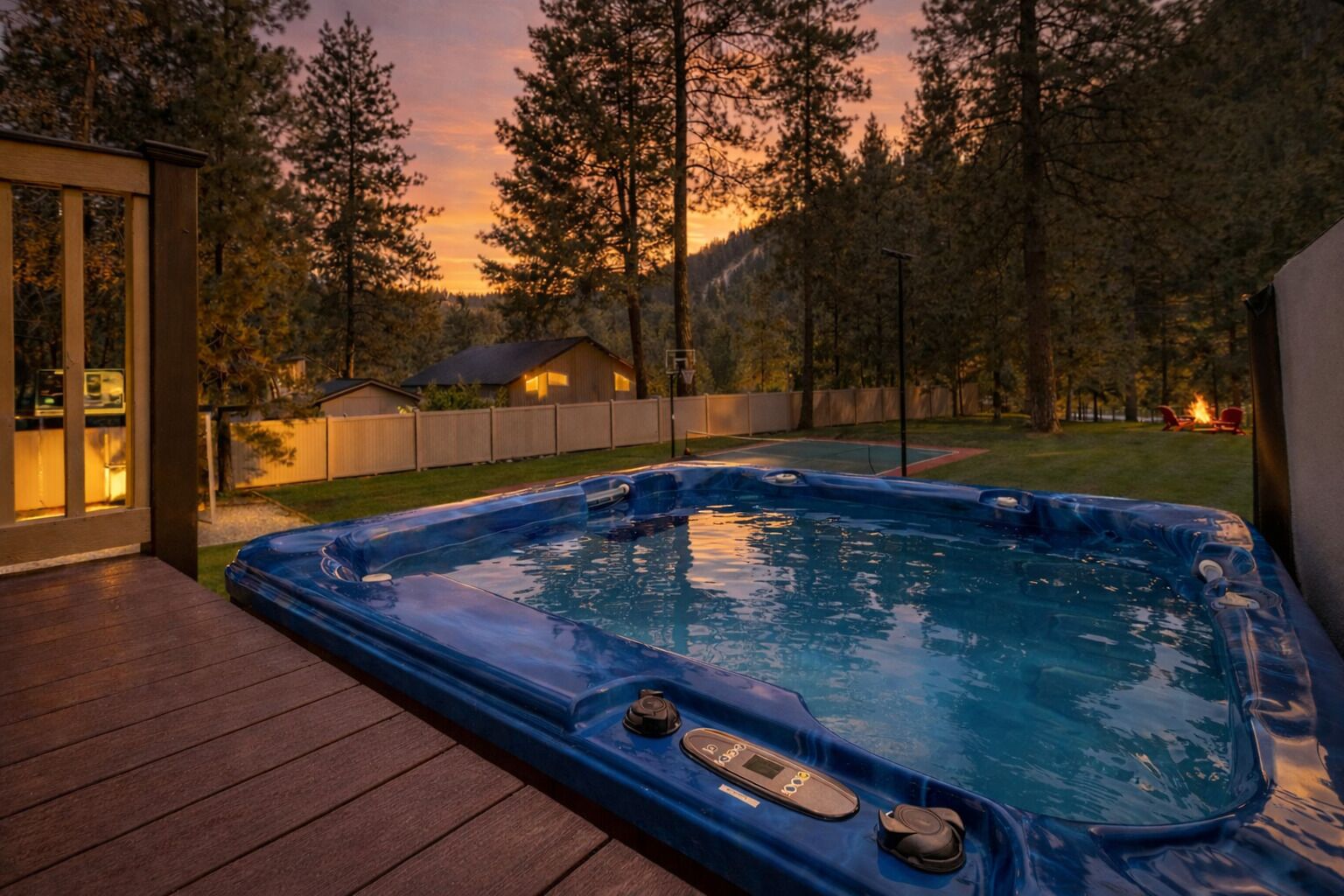 Cabin, 3 Bedrooms | Outdoor spa tub
