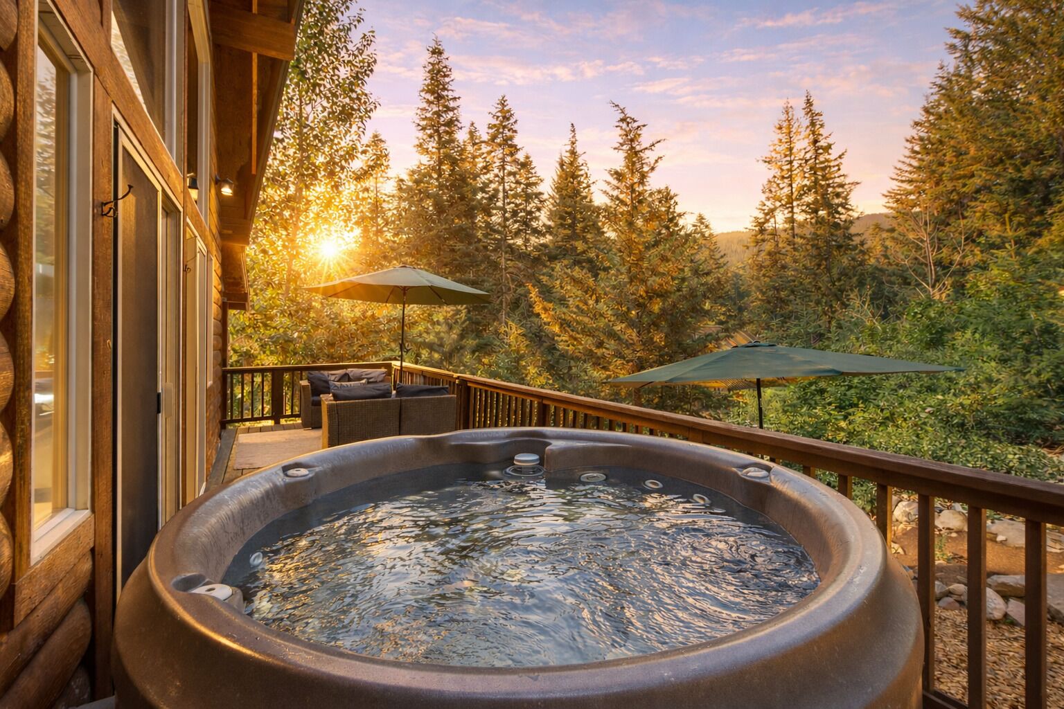 Cabin, 2 Bedrooms | Terrace/patio