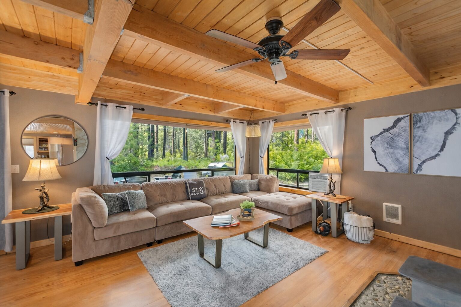 Cabin, 2 Bedrooms | Living area | Streaming services