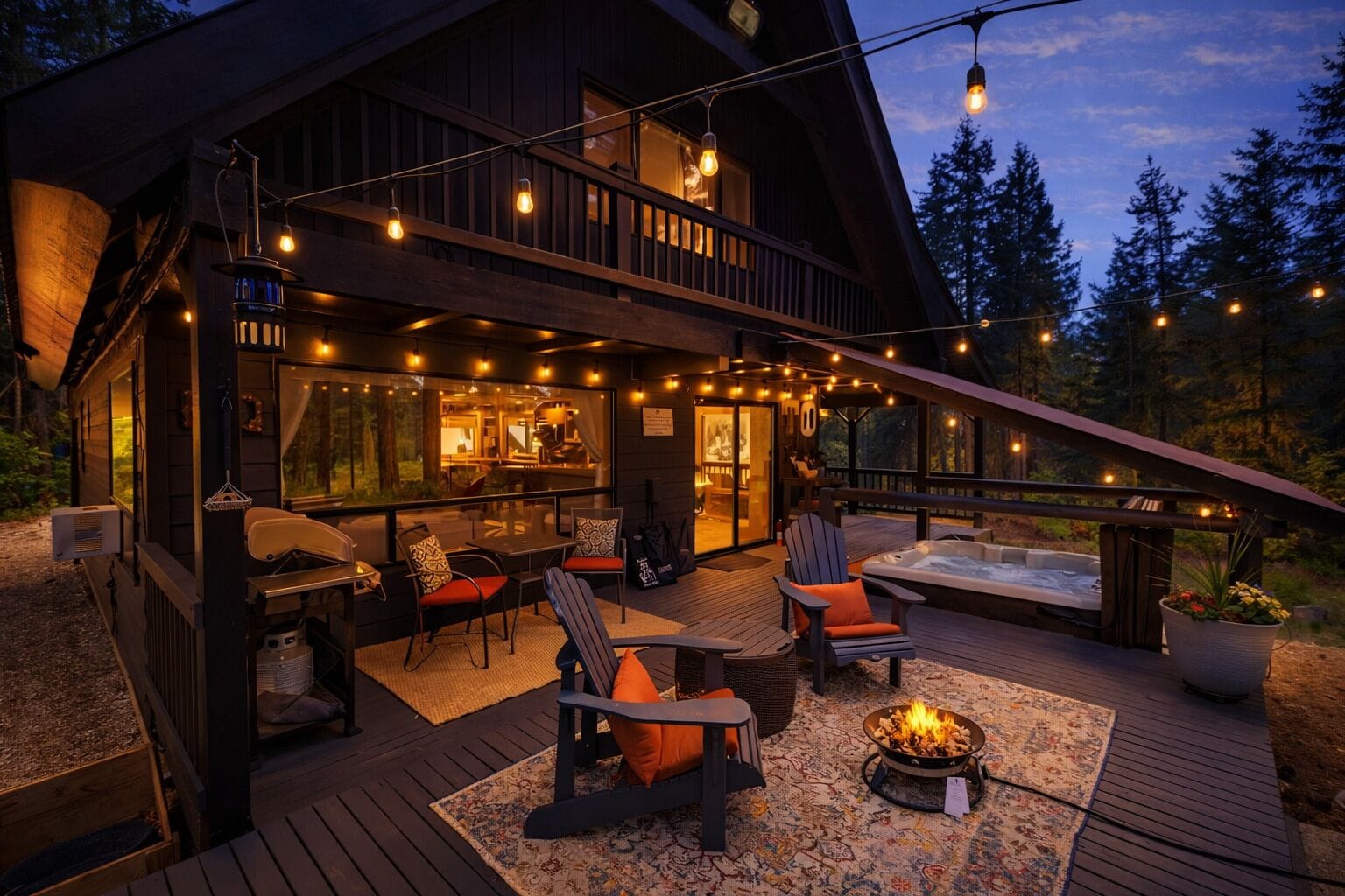 Cabin, 2 Bedrooms | Terrace/patio